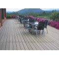 Grooved sólido WPC impermeável Decking Laminate Flooring